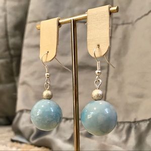 🛑3 for $10 MUST GO SALE Handmade Blue Bobble Earrings